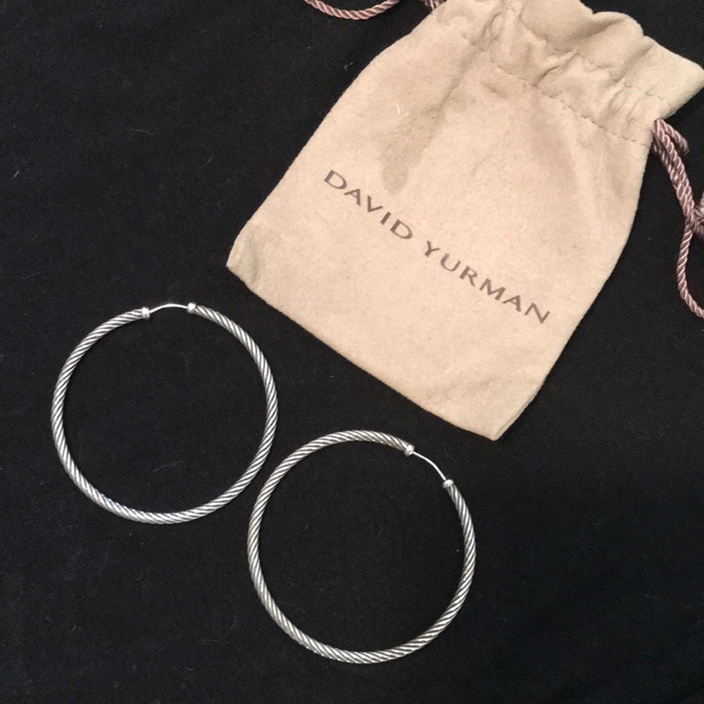 David Yurman Classic Cable Hoop Earrings